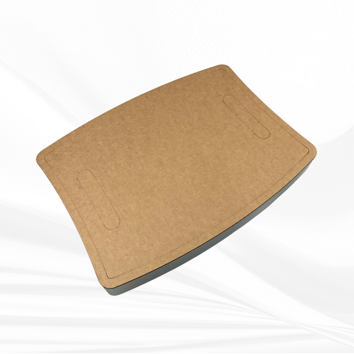 16"x 12"x 1.25" Chunky Bowed Rectangle Board Silicone Mold, Dual Handles