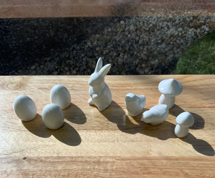 Easter Molds for Resin Collection | 4 Molds | Baby Chick Mold, Bunny Mold, Mushroom Mold, Egg Mold