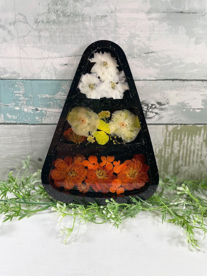 Candy Corn Tray Silicone Mold | 8”x 6” |Halloween Mold, Spooky Mold