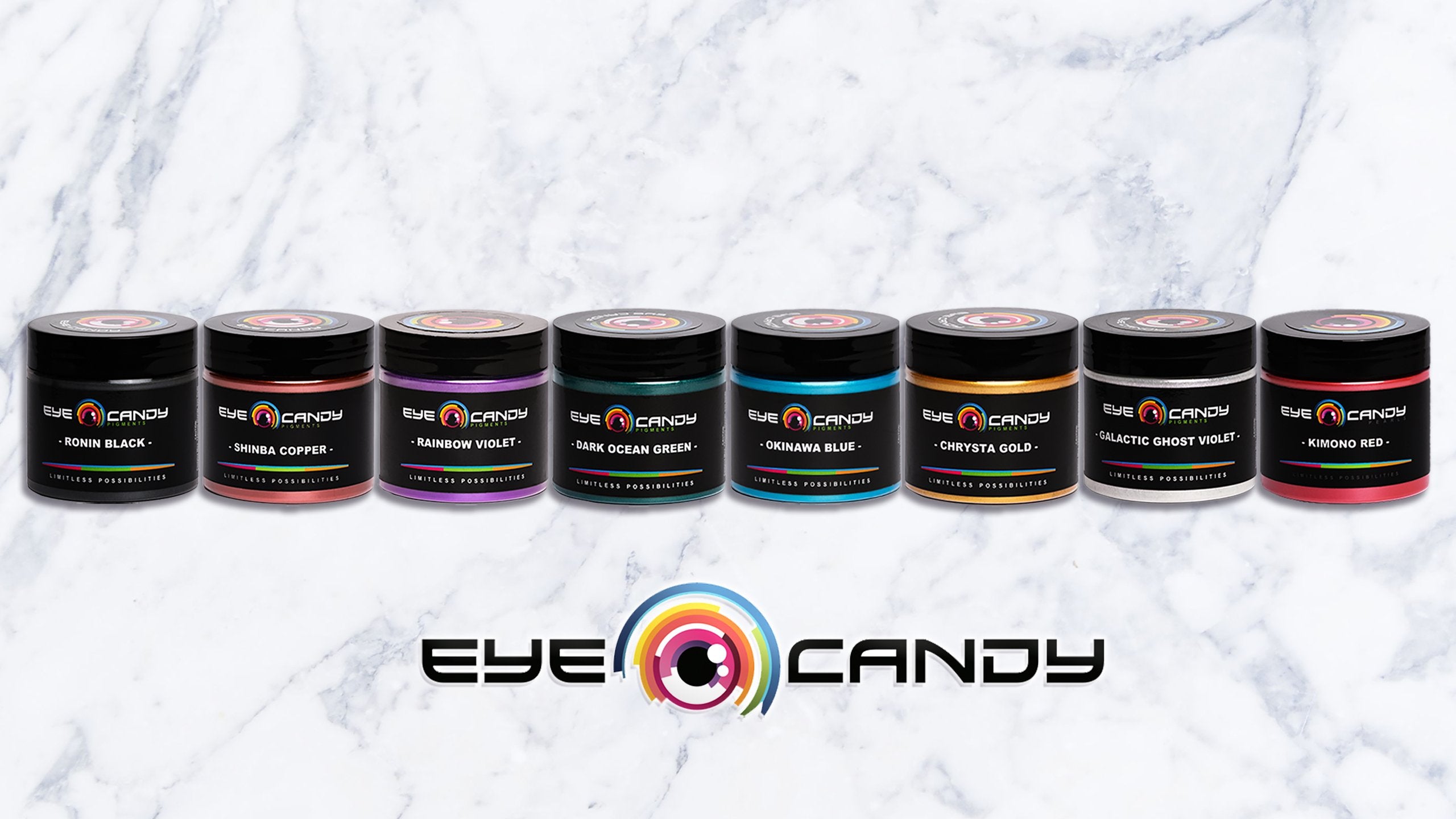 Samurai Black - Eye Candy Pigments - Black Mica Pigment Powders