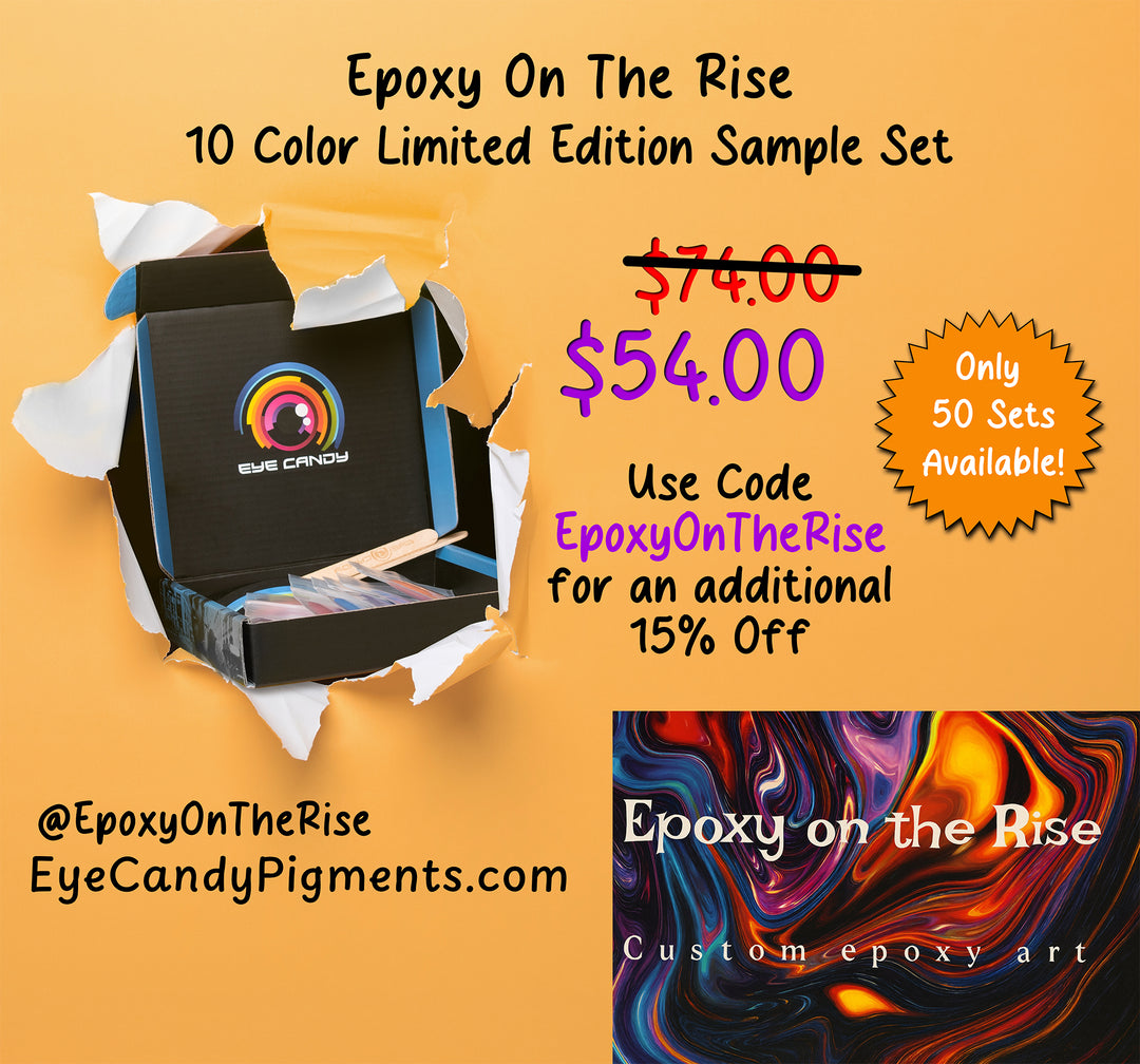 The "Epoxy on the Rise" 10 color Sample Set (Read Description)