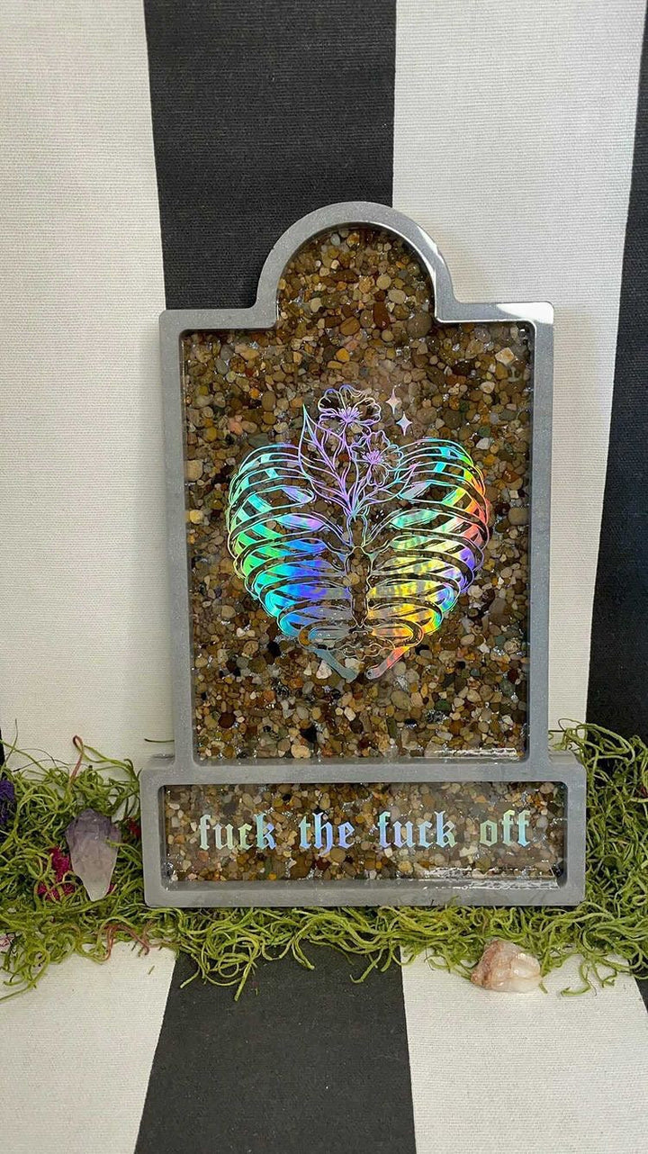 Gravestone Tray Mold | 6”x8” | 2 Styles | Spooky Mold, Halloween Mold