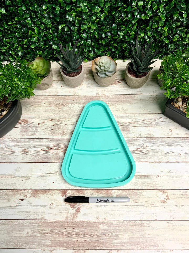 Candy Corn Tray Silicone Mold | 8”x 6” |Halloween Mold, Spooky Mold