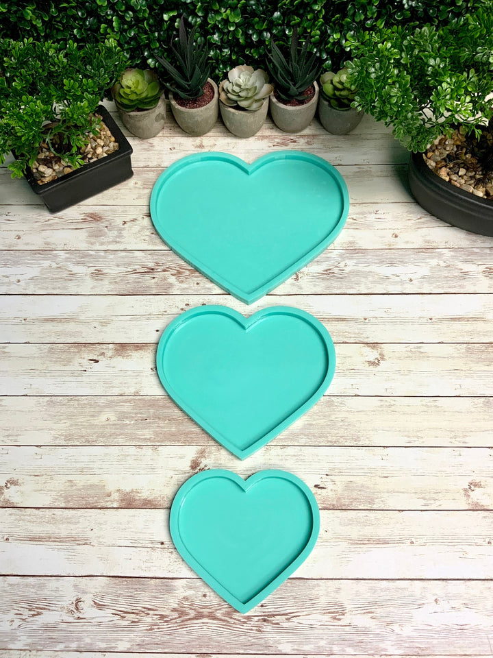 Heart FLAT Molds | 5", 7", 9" | Valentines Mold
