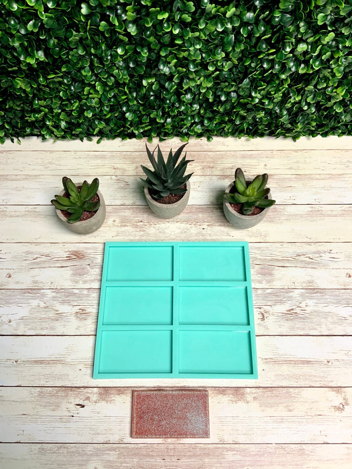 Rectangle Mold Small | 3.5”x2”x.25” | Rectangle Magnet Mold, Small Sign Mold, Keychain Mold