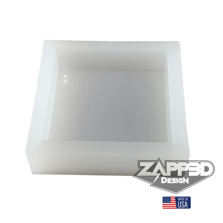 4"x4"x1" Square Coaster Silicone Mold