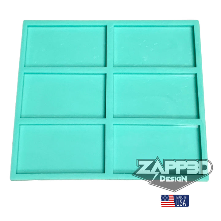 Rectangle Mold Small | 3.5”x2”x.25” | Rectangle Magnet Mold, Small Sign Mold, Keychain Mold