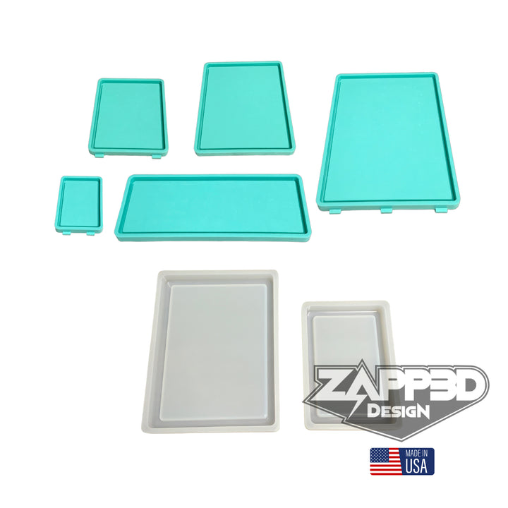 Rectangle Tray Mold | Sizes - 4"x6", 6"x8", 8"x10", 5"x13", 9"x13" |