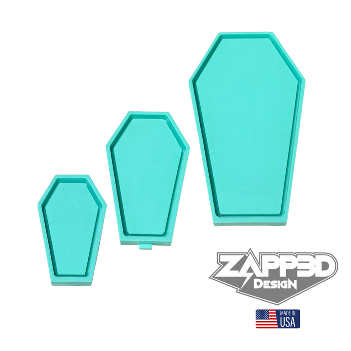 Coffin Tray Silicone Mold | Sizes - 4"x7", 5"x9", 7"x13" |
