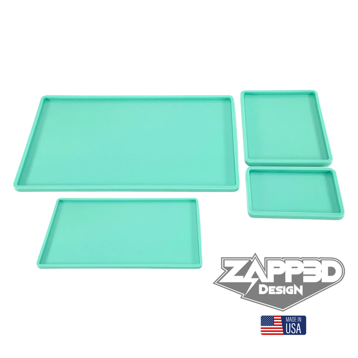 Rectangle FLAT Mold for Resin | 4 Sizes |