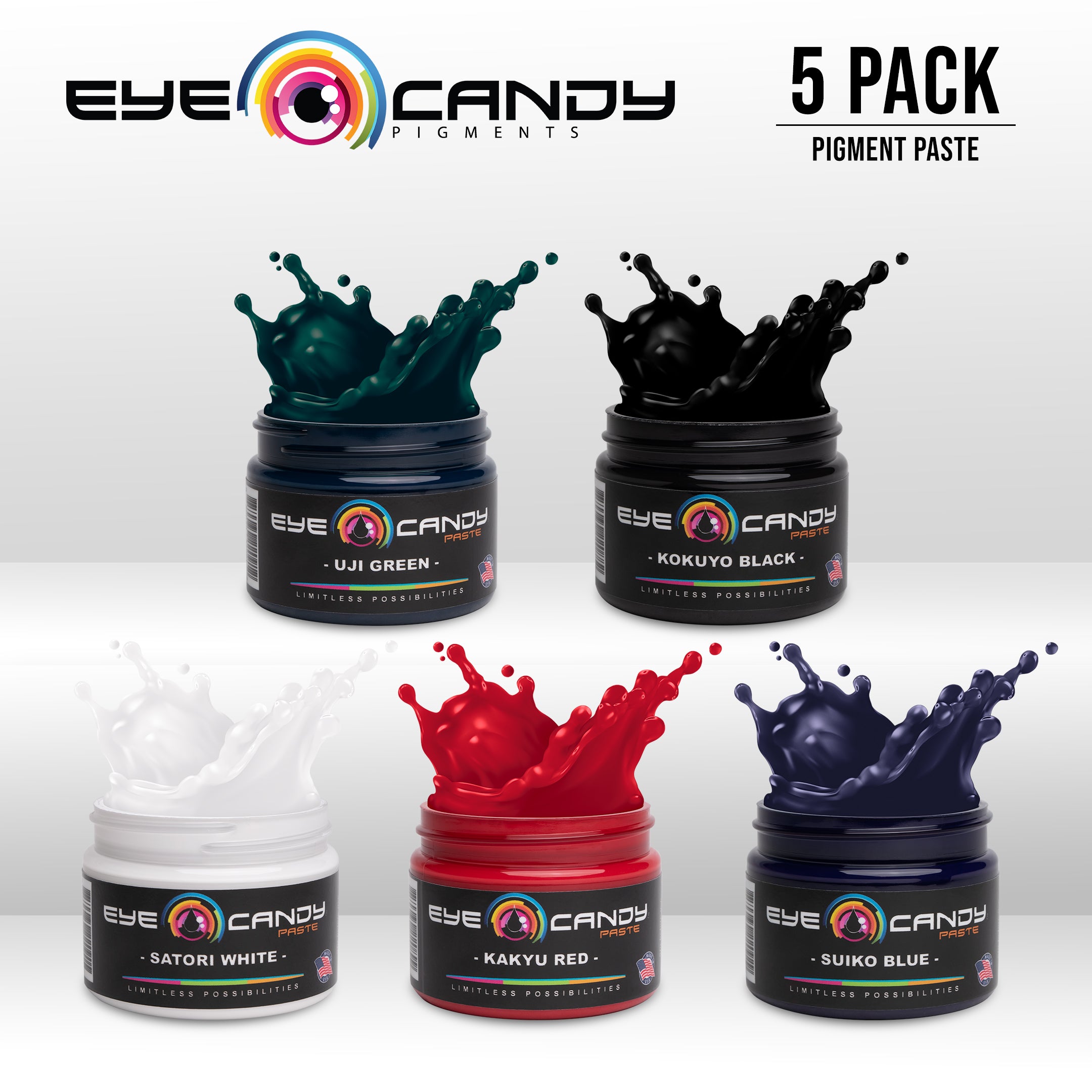 Eye Candy Pigment Paste  Multipurpose DIY Arts and Crafts Additive, Epoxy, Resin Art Paste, Highly Pigmented, Woodworking
