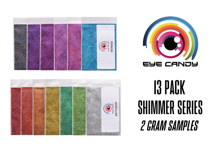 13 Color Shimmer Metallic Flakes Variety Pack Set