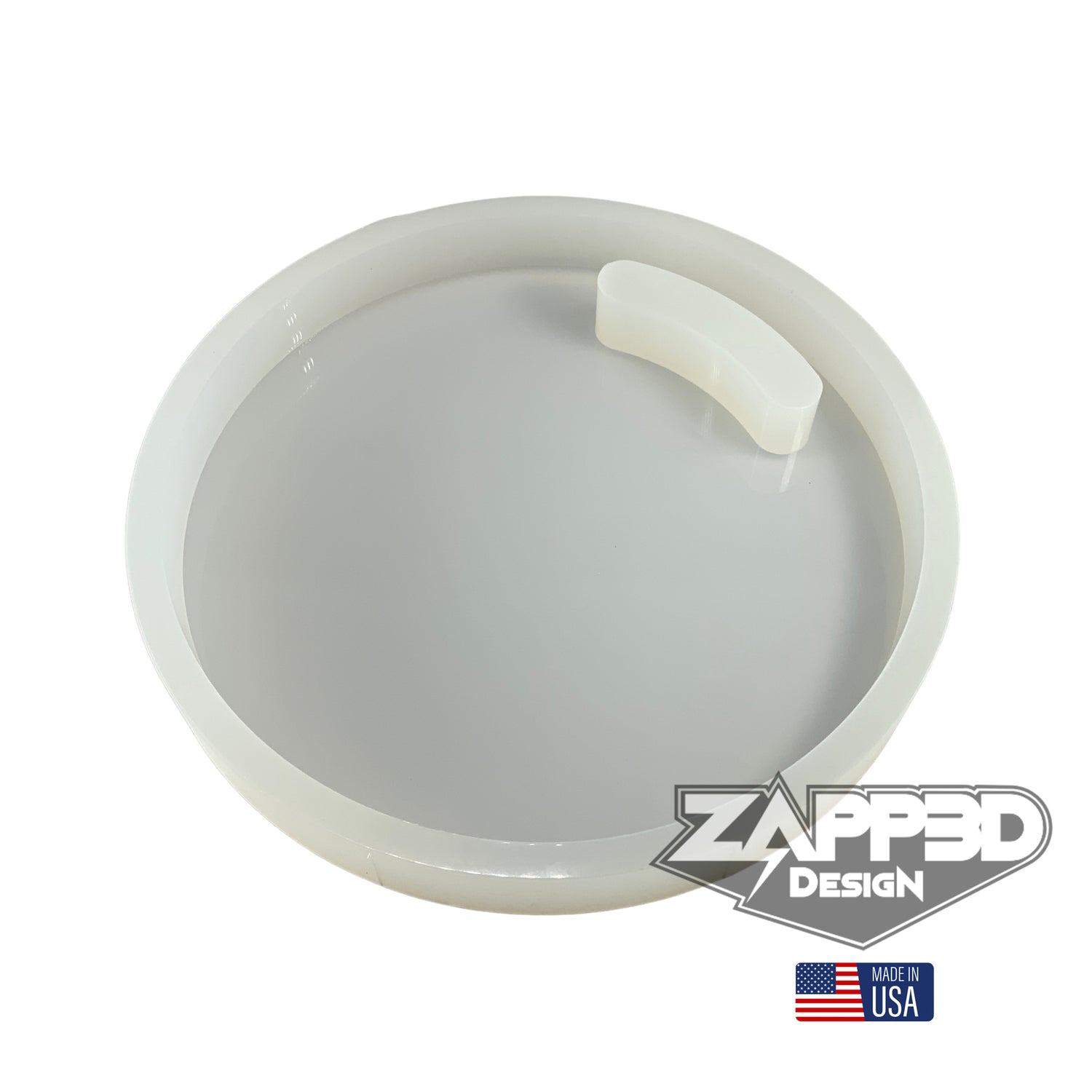 12"x 1.25" Round Charcuterie Board Silicone Mold - Serving Board Mold