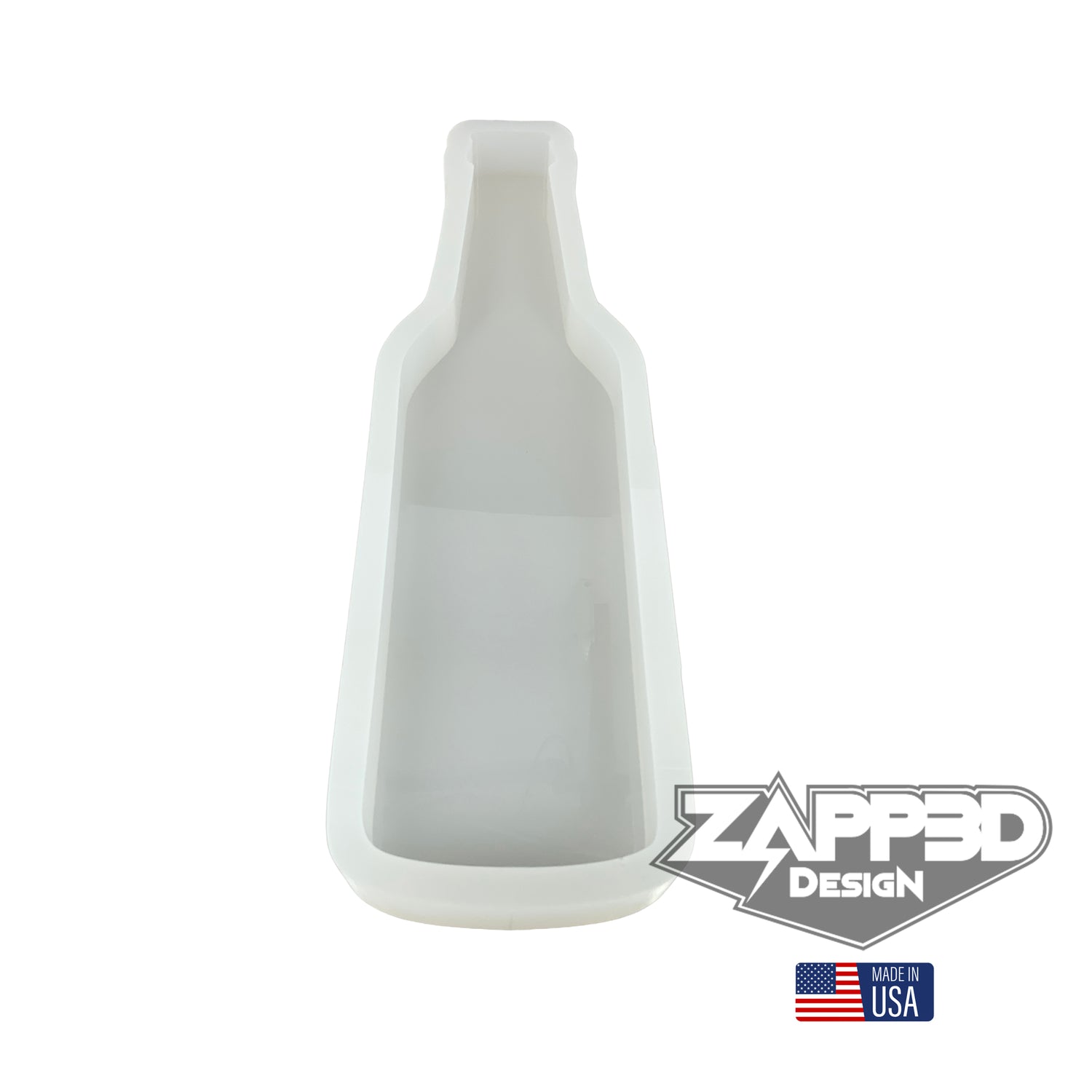 17"x 4"x 1.25" Beer Bottle Cheese Board Silicone Mold - Board Mold, Bottle Mold