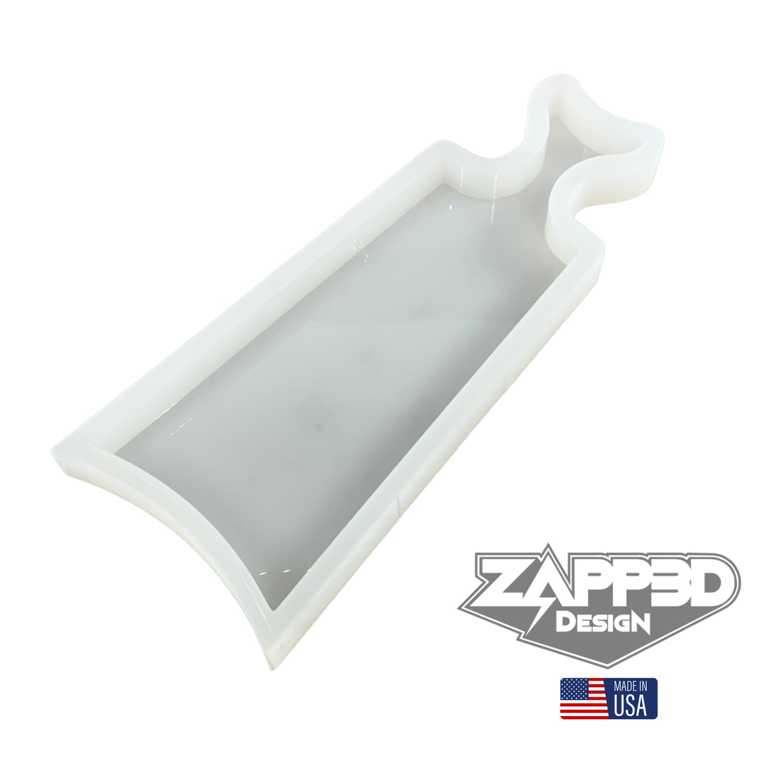 17"x 6.5"x 1.25" Fishtail Cheese Board Silicone Mold - Charcuterie Board Mold