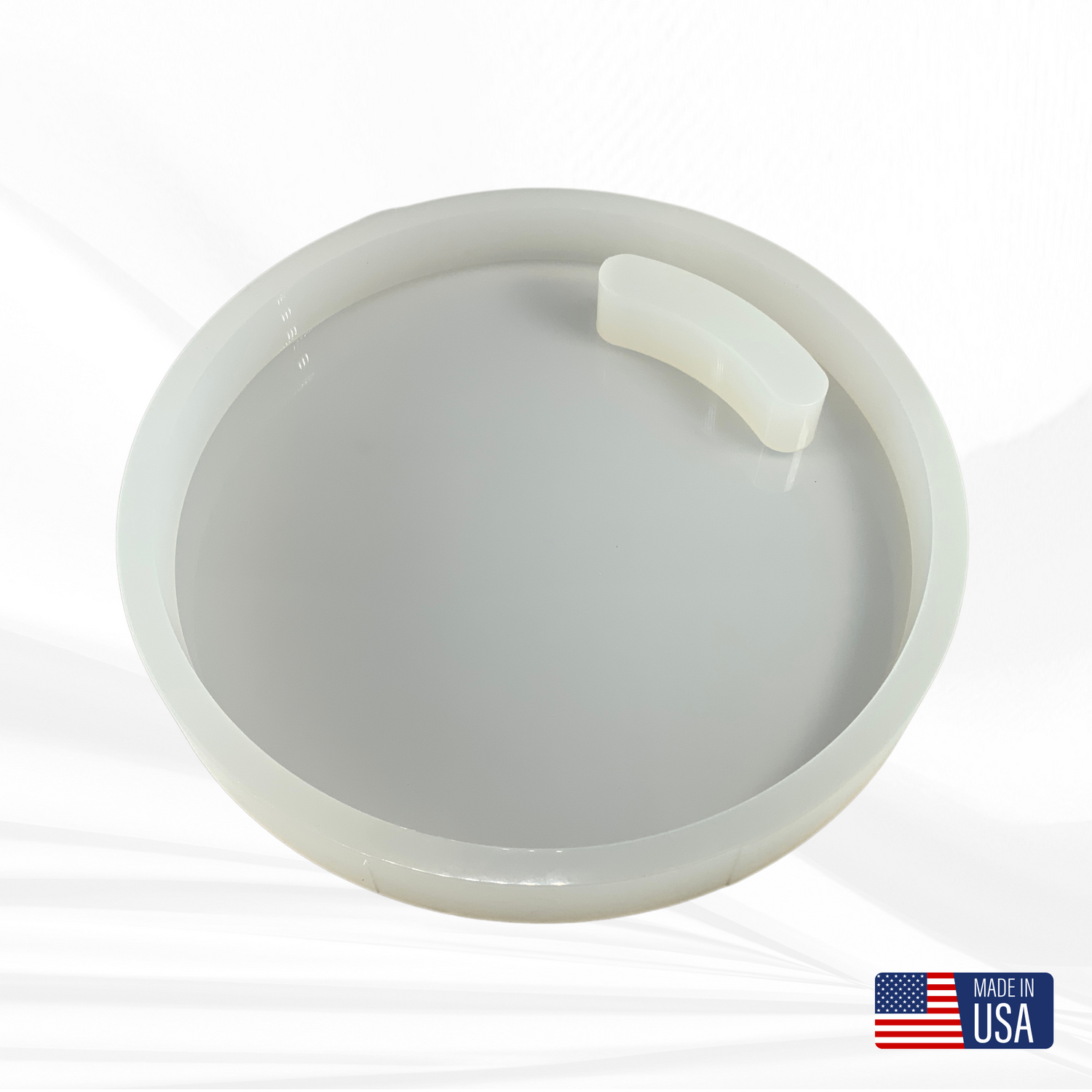 12"x 1.25" Round Charcuterie Board Silicone Mold - Serving Board Mold