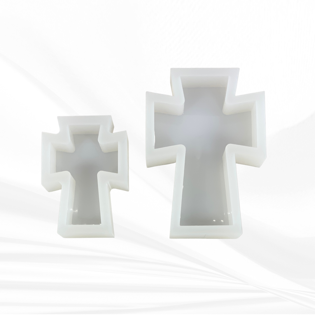 Flared Cross Silicone Mold | 5 Sizes | Cross Mold