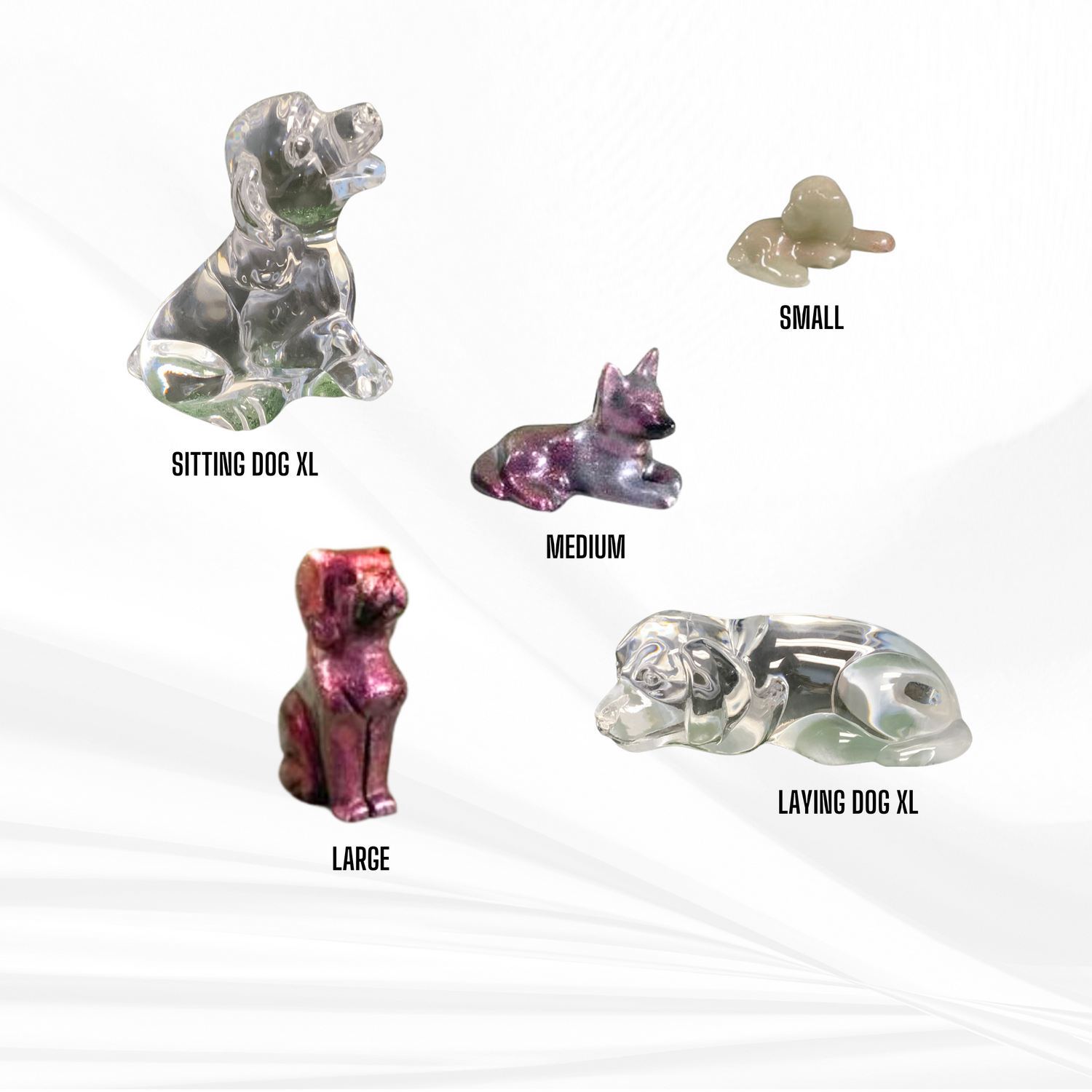 Dog Mold for Resin | 5 Variations | Dog Silicone Mold