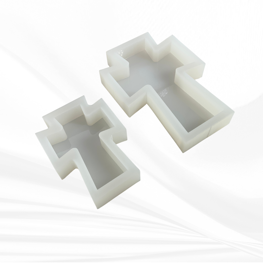 Flared Cross Silicone Mold | 5 Sizes | Cross Mold