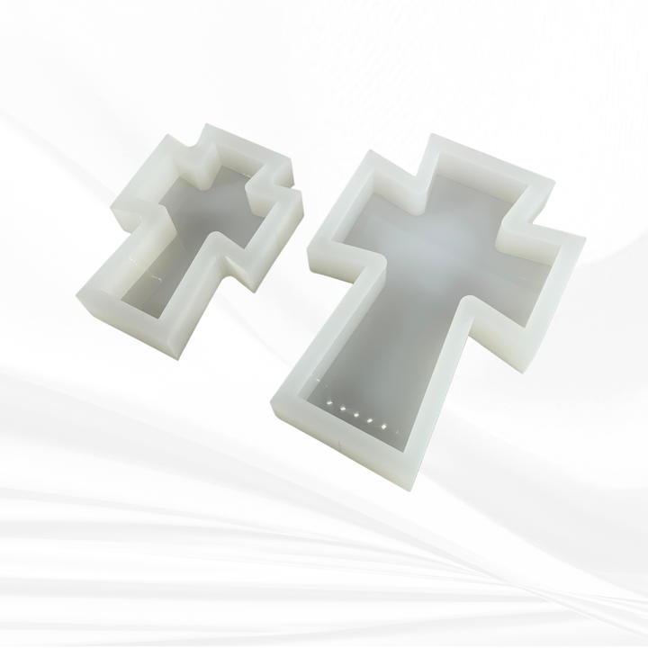 Flared Cross Silicone Mold | 5 Sizes | Cross Mold