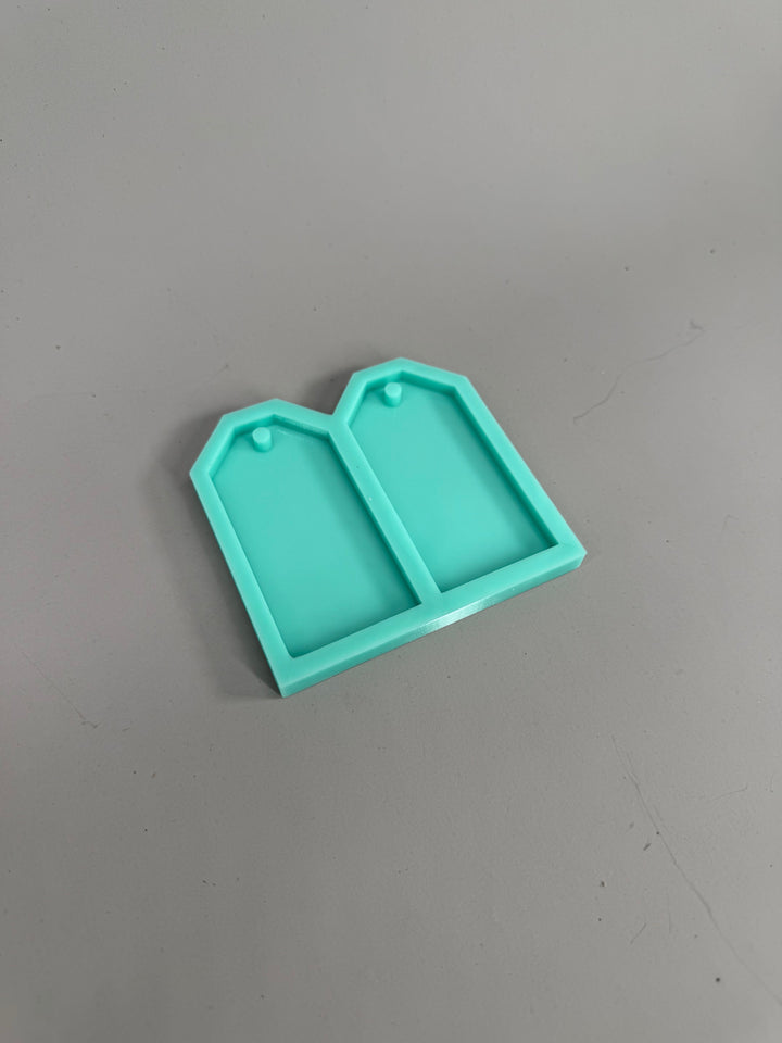 Tag Silicone Mold | 3”x1.5”x.25” | Ornament Mold, Small Sign Mold, Keychain Mold
