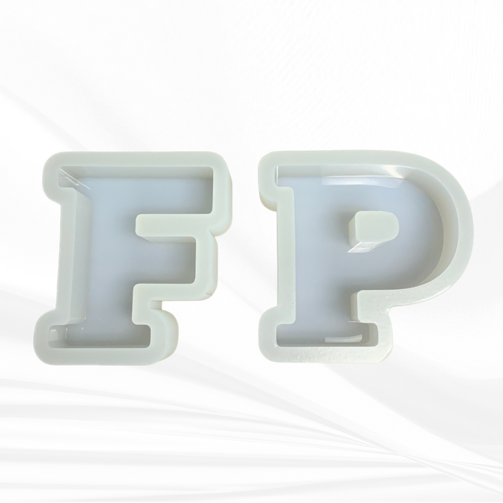6" Tall Alphabet Letter Silicone Molds