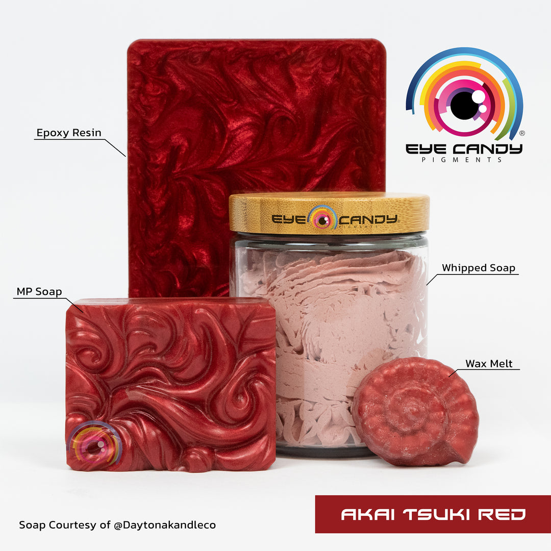 Eye Candy Red Resin Pigment PasteKakyu Red (2 oz) | Epoxy, Resin Art Paste | Highly Pigmented