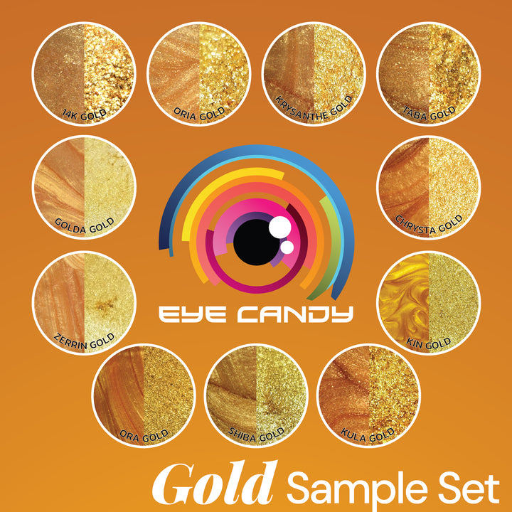 11 Color Golds Powder Variety Pack Set