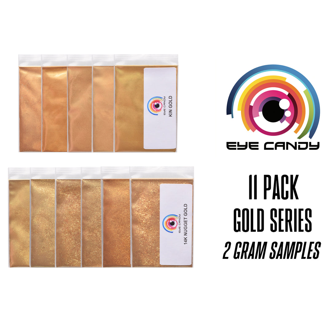 11 Color Golds Powder Variety Pack Set