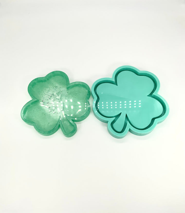 Shamrock Tray Silicone Mold | 7”x 7” | St. Patrick's Day