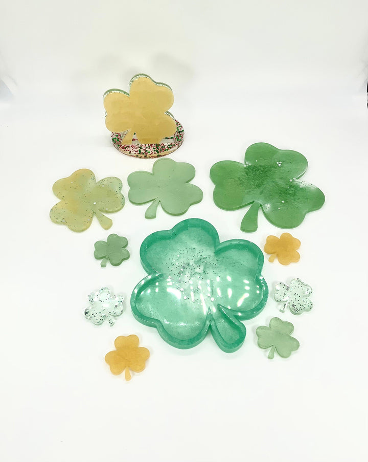 Shamrock Tray Silicone Mold | 7”x 7” | St. Patrick's Day