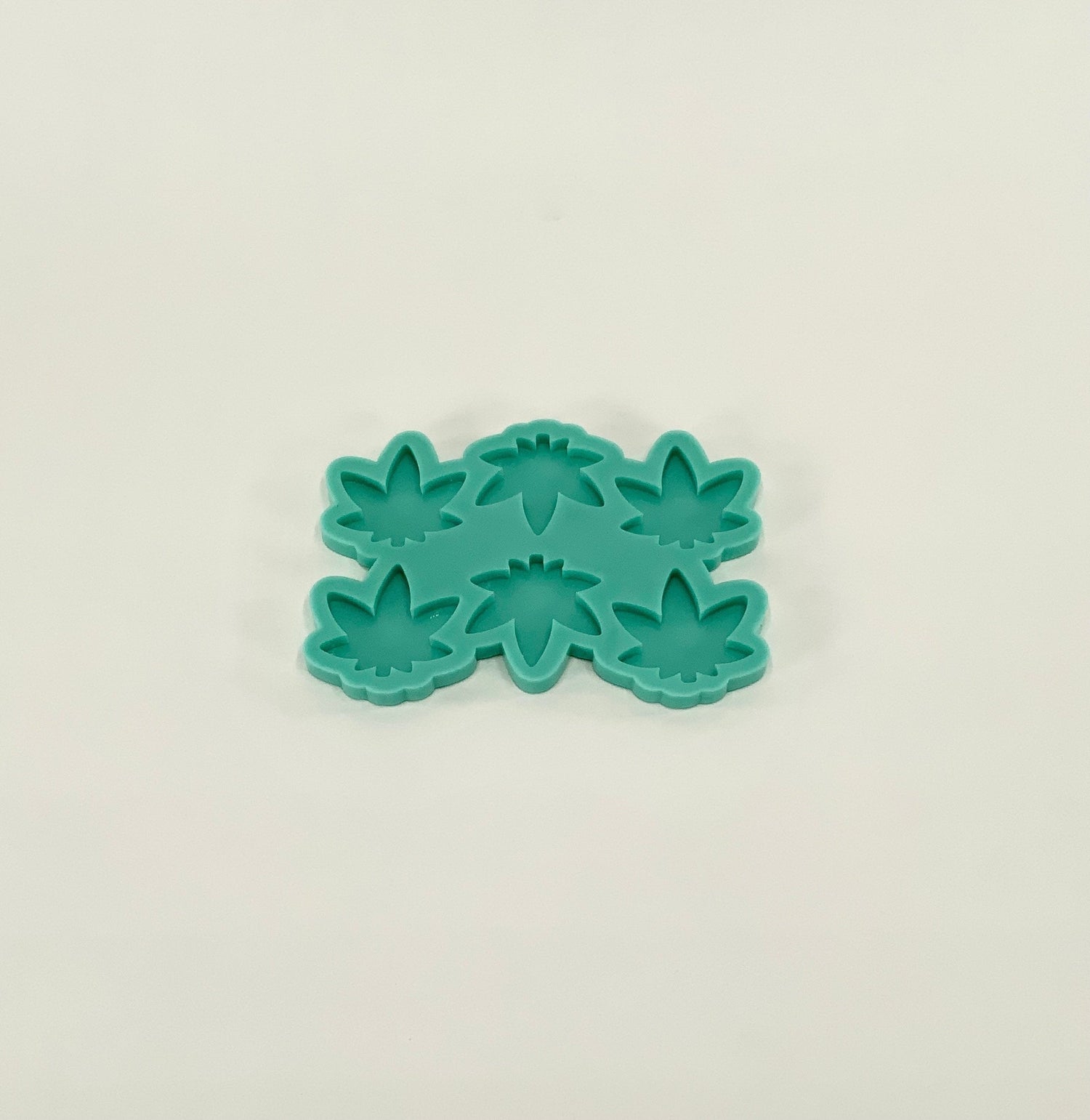 Pot Leaf Mold | 1.875” x 1.875” x .25” | Weed Mold, Keychain Mold, Magnet Mold