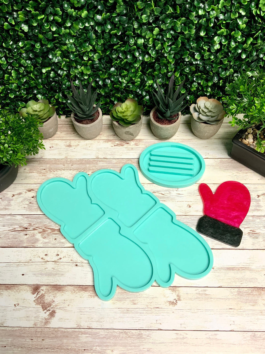 Mitten Coaster Set Mold