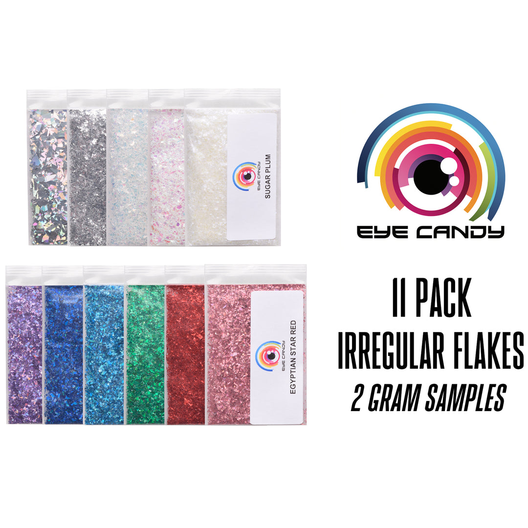 11 Color Irregular Flakes Variety Pack Set