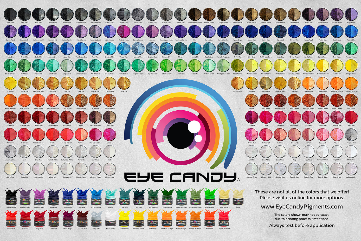 Color Chart Poster - 3' x 2' - Dec '25