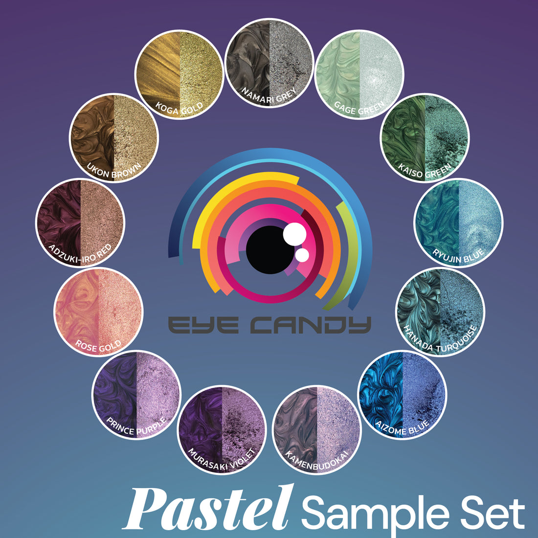 Single-Color Mica Powder Sample Packs | Eye Candy Pigments