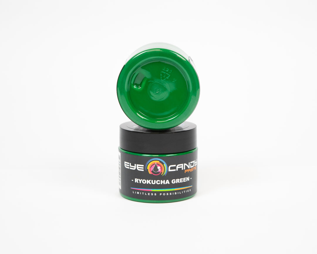 Eye Candy Green Resin Pigment Paste Uji Green (2 oz Paste / 4 oz Jar), Epoxy Resin Art Paste