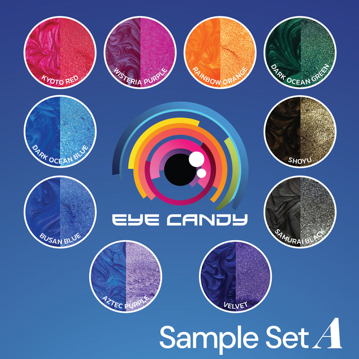 10 Color Pigment Powder Variety Pack Set A