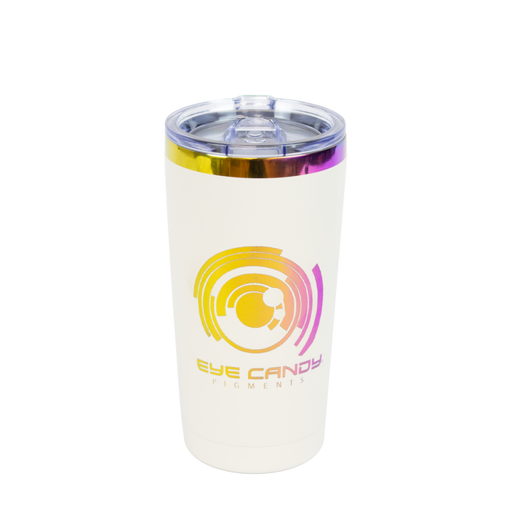 Eye Candy 20 oz Travel Mug - Black (Backorder Avail) or White (Rainbow Foil)