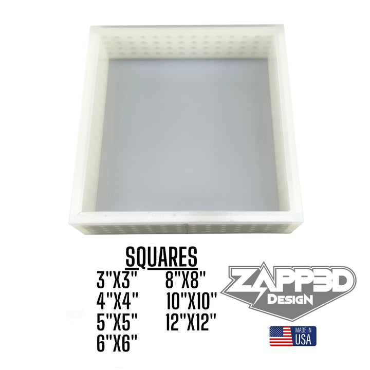 3" Deep Square  Molds | 7 Sizes |
