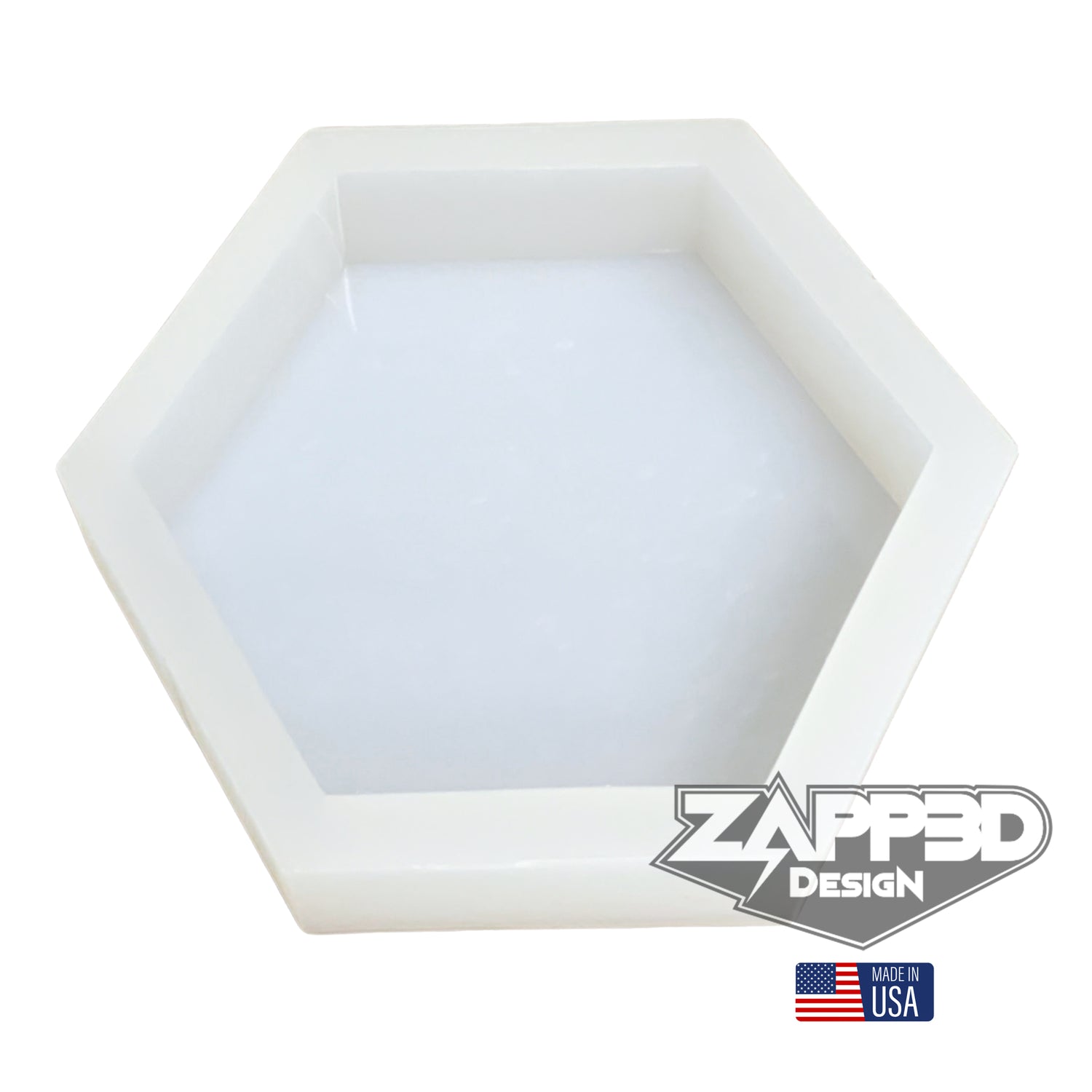 4" X 4.75" X 1" Hexagon Coaster Mold