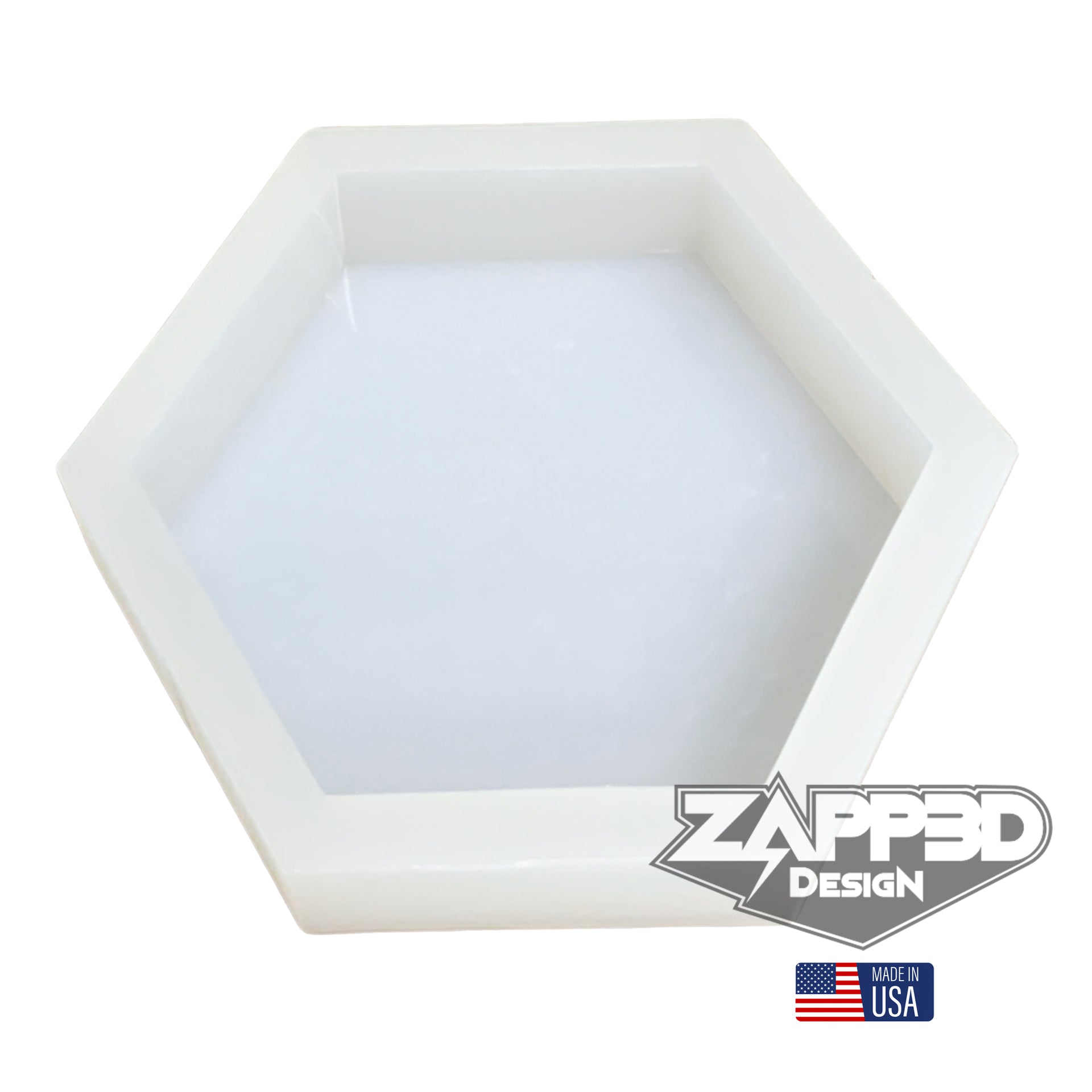 4" X 4.75" X 1" Hexagon Coaster Mold