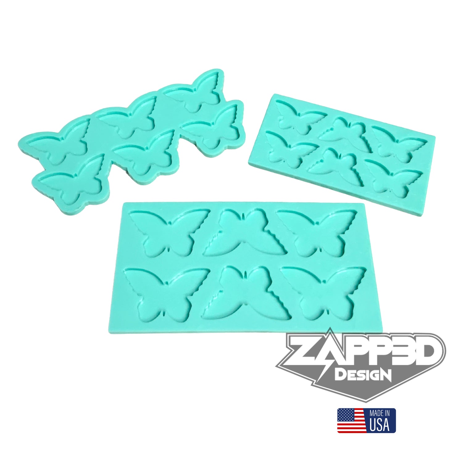 Butterfly Keychain Mold | 1.5", 1.75", 2" | Magnet Mold, Hair Clip Mold