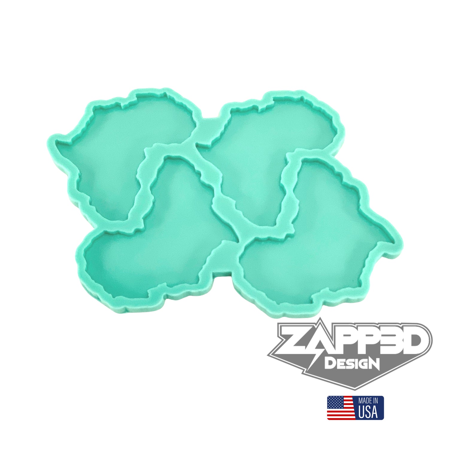 Africa Coaster Set Silicone Mold | 4" X 4" |