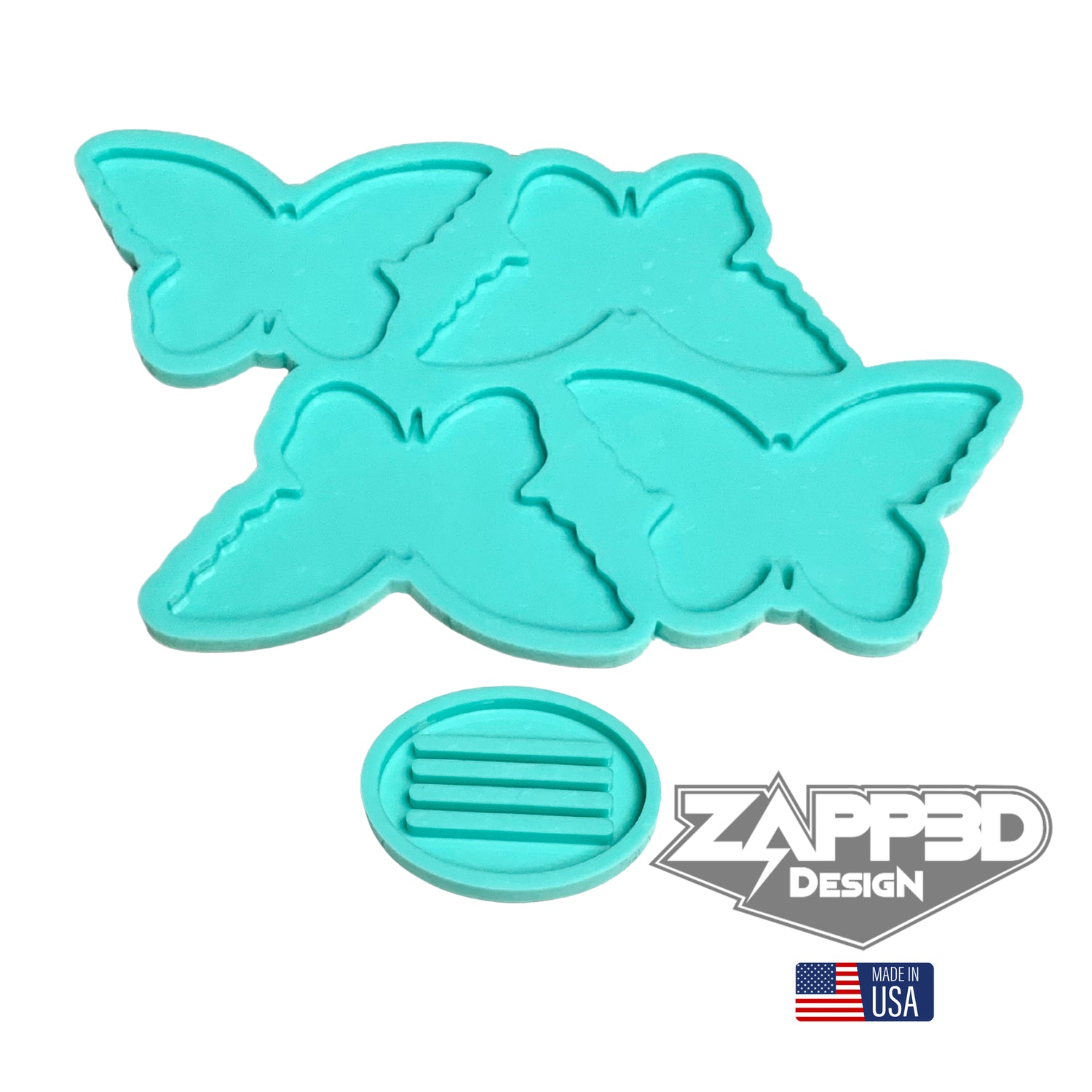 Butterfly Coaster Mold | 4.75"x 2.75" | Coaster Mold Set