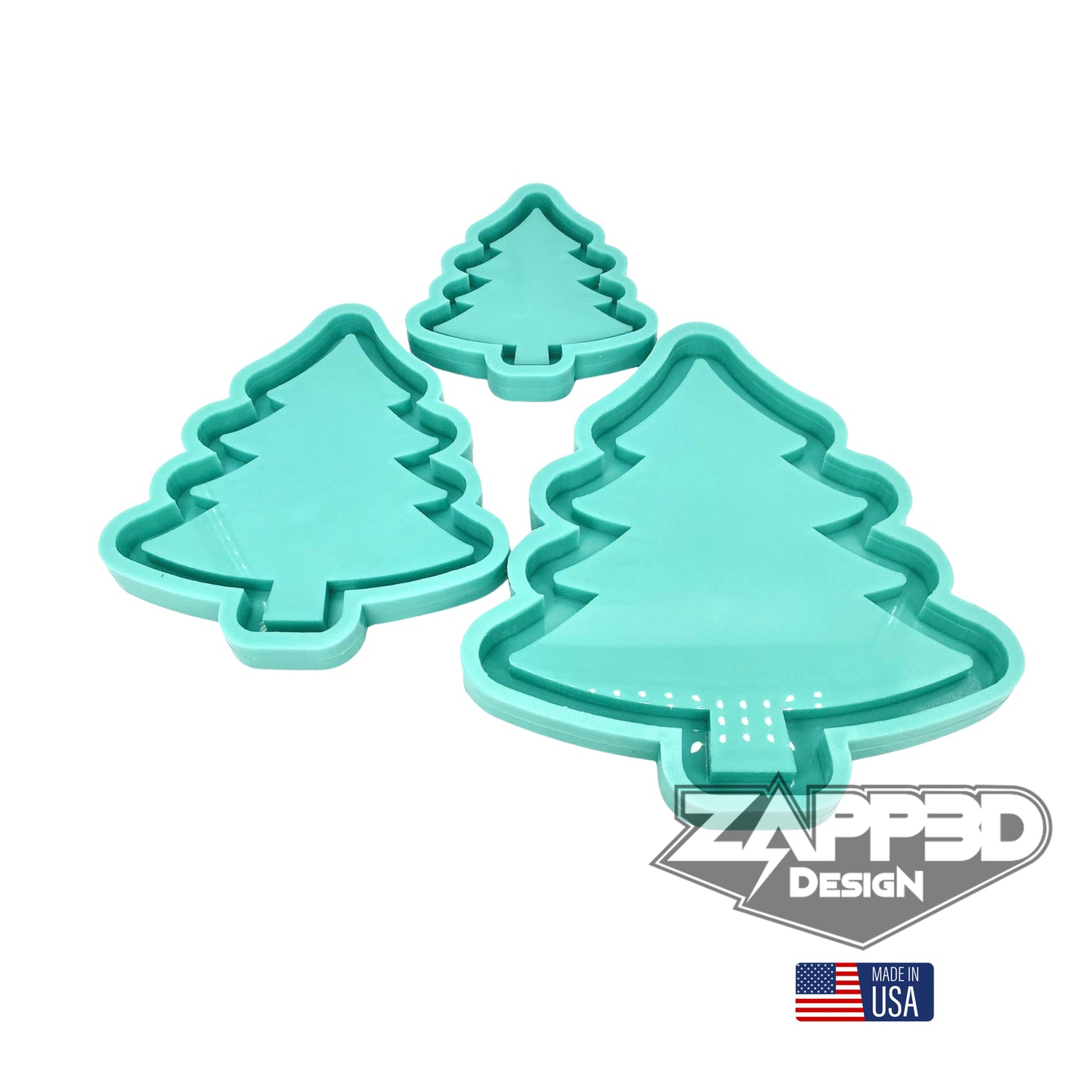 Christmas Tree Tray Mold | Sizes - 5", 7", 9" |