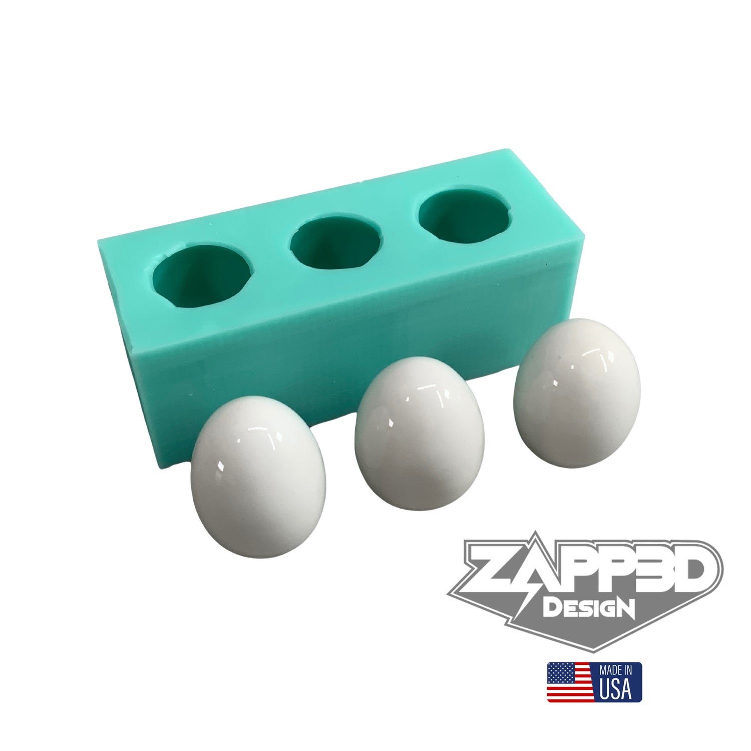 Egg Mold for Resin | 1/25" Tall | 3D Egg Mold, Easter Mold