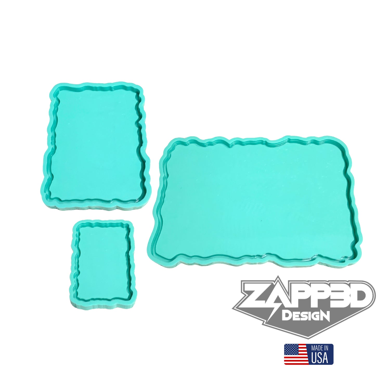Geode Tray Mold | Sizes - 4"x6", 6"x8", 9"x13" | Rectangle Tray Mold,