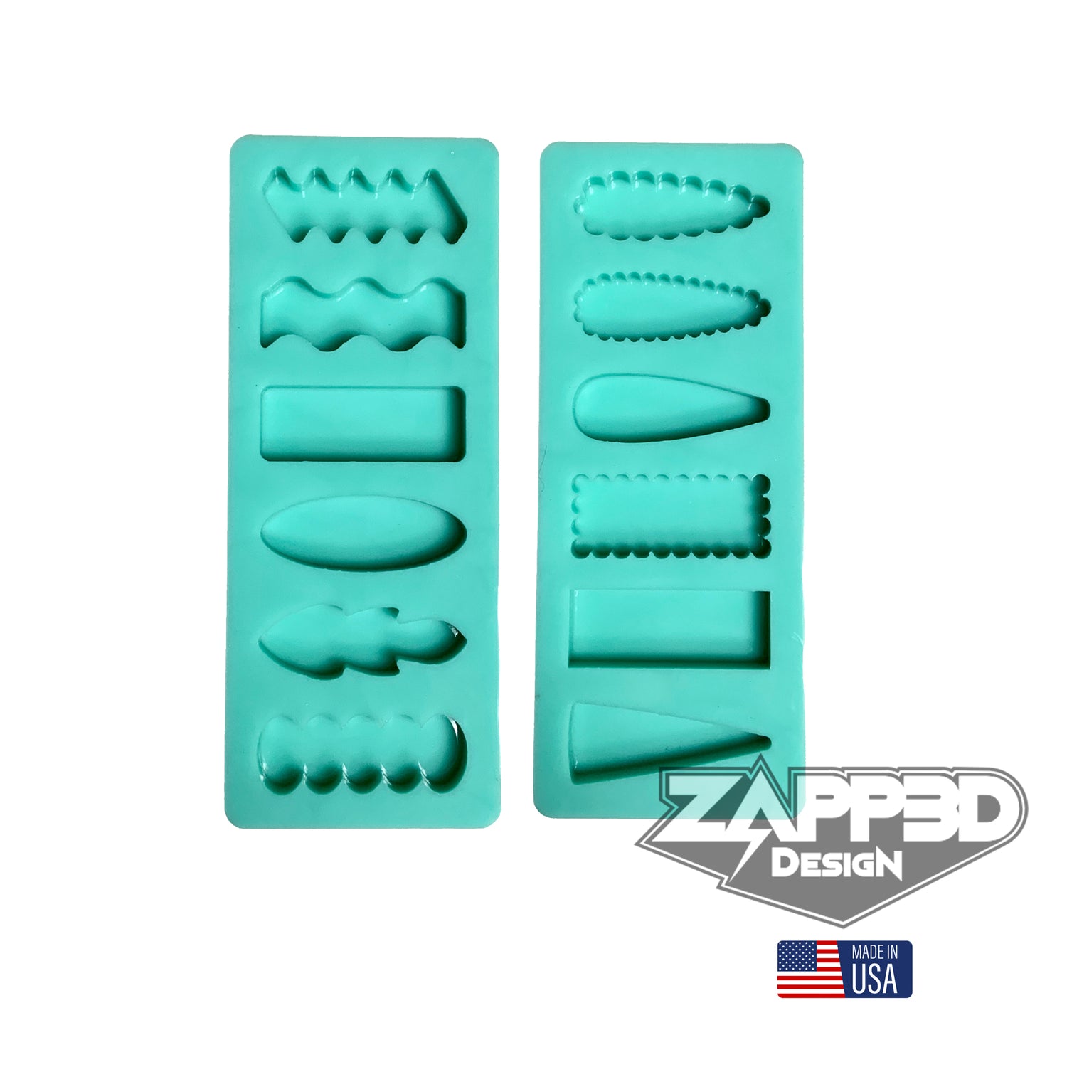 Mini Hair Clip Molds | 2 Palettes |Hair Clip Molds, Barrette Resin Mold