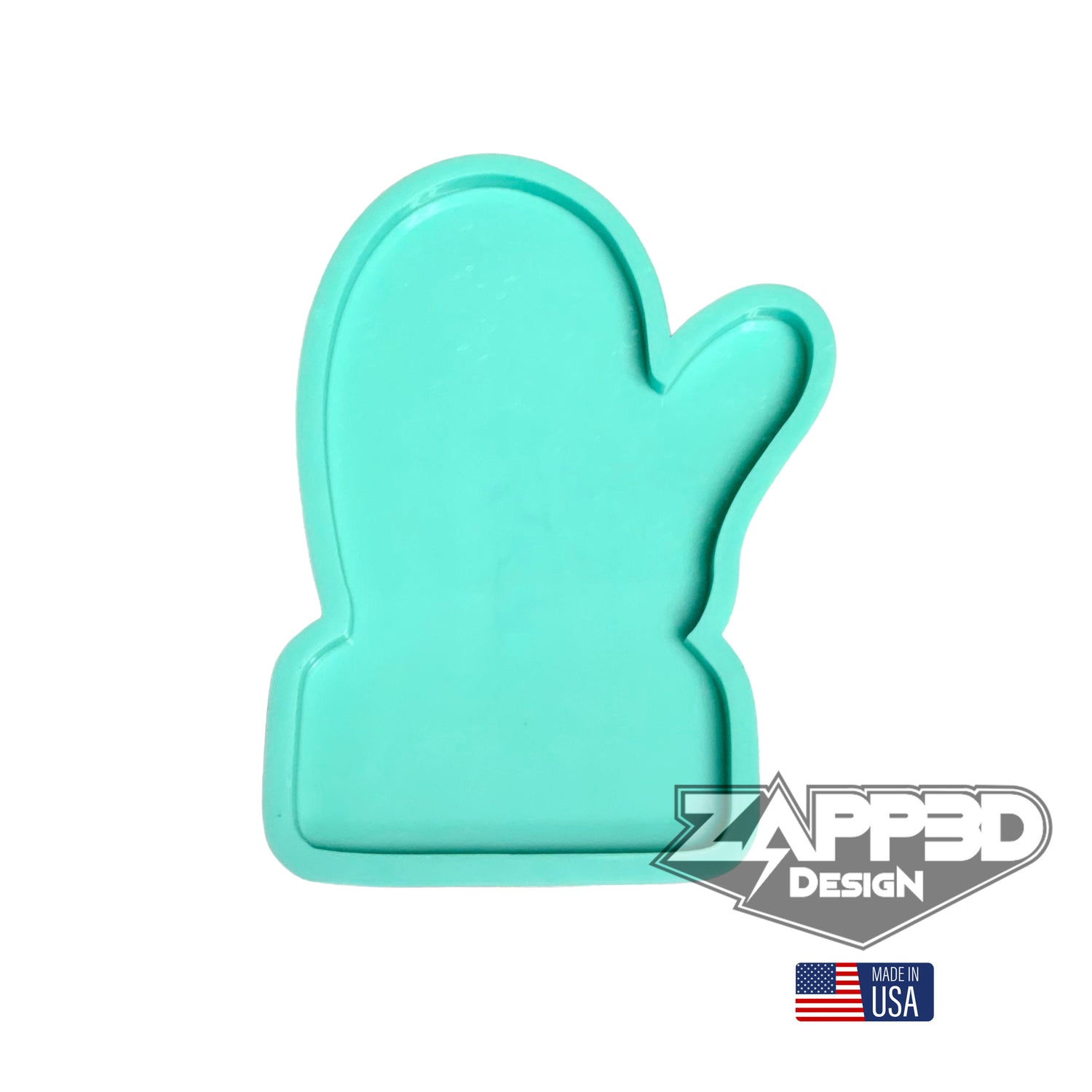 Mitten FLAT Mold for Resin | 7”x 5” | Christmas Mold
